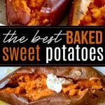 baked sweet potato recipe collage pinterest