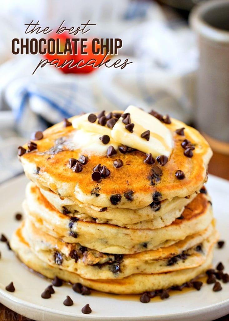 best chocolate chip pancake recipe with title