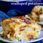 scalloped potatoes with bacon and caramelized onion