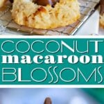 coconut macaroon blossoms recipe collage