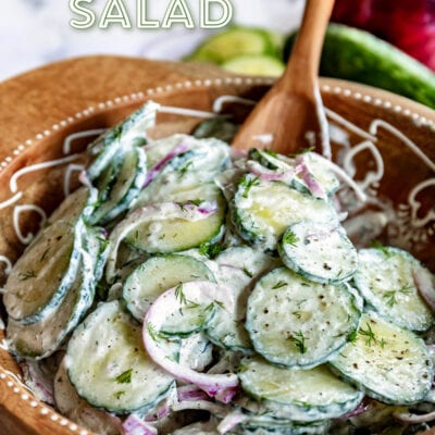 cucumber salad in wood bowl title med res