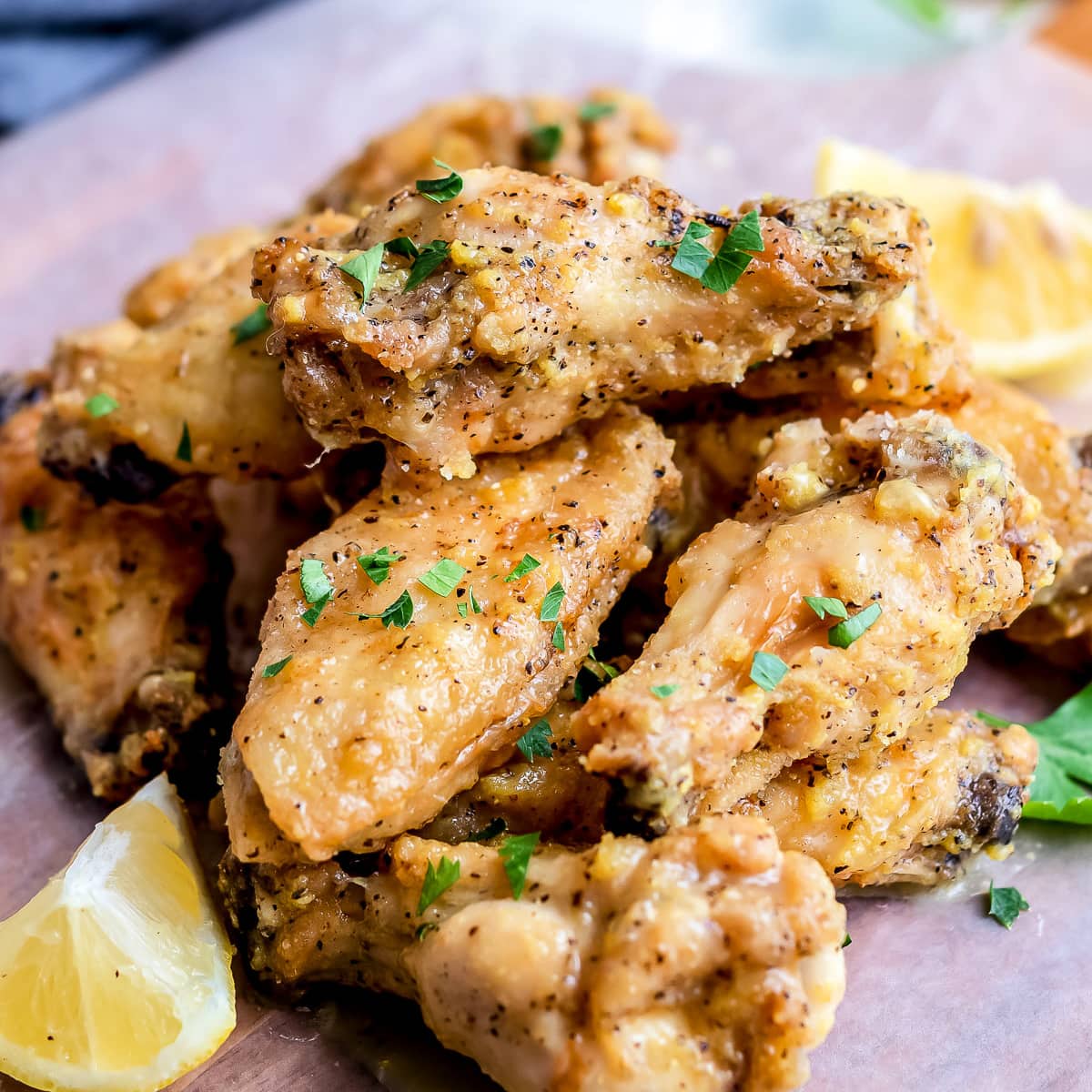 Lemon Pepper Baked Chicken Wings