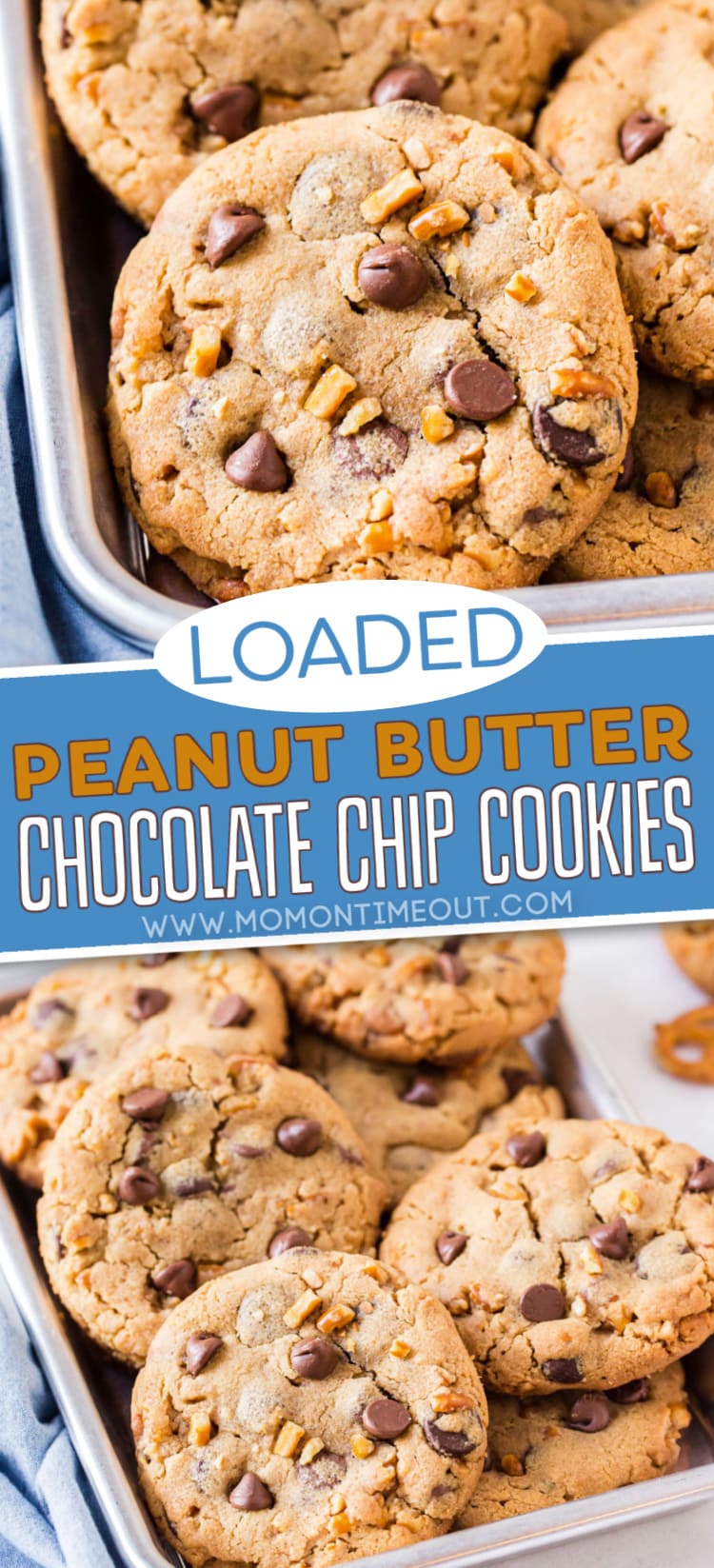 Loaded Peanut Butter Chocolate Chip Cookies Mom On Timeout