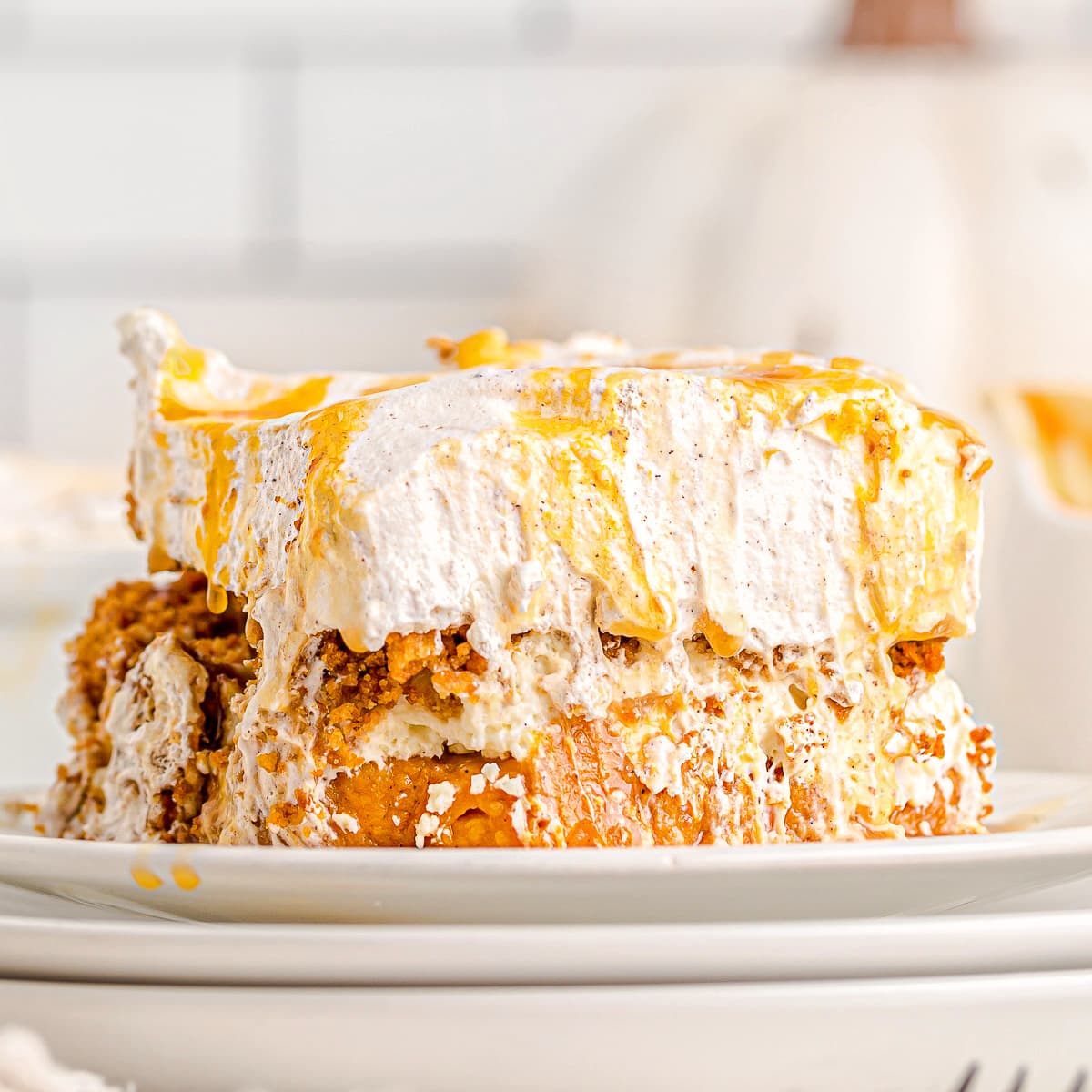 Pumpkin Lasagna - Easy No Bake Pumpkin Dessert - Mom On ...