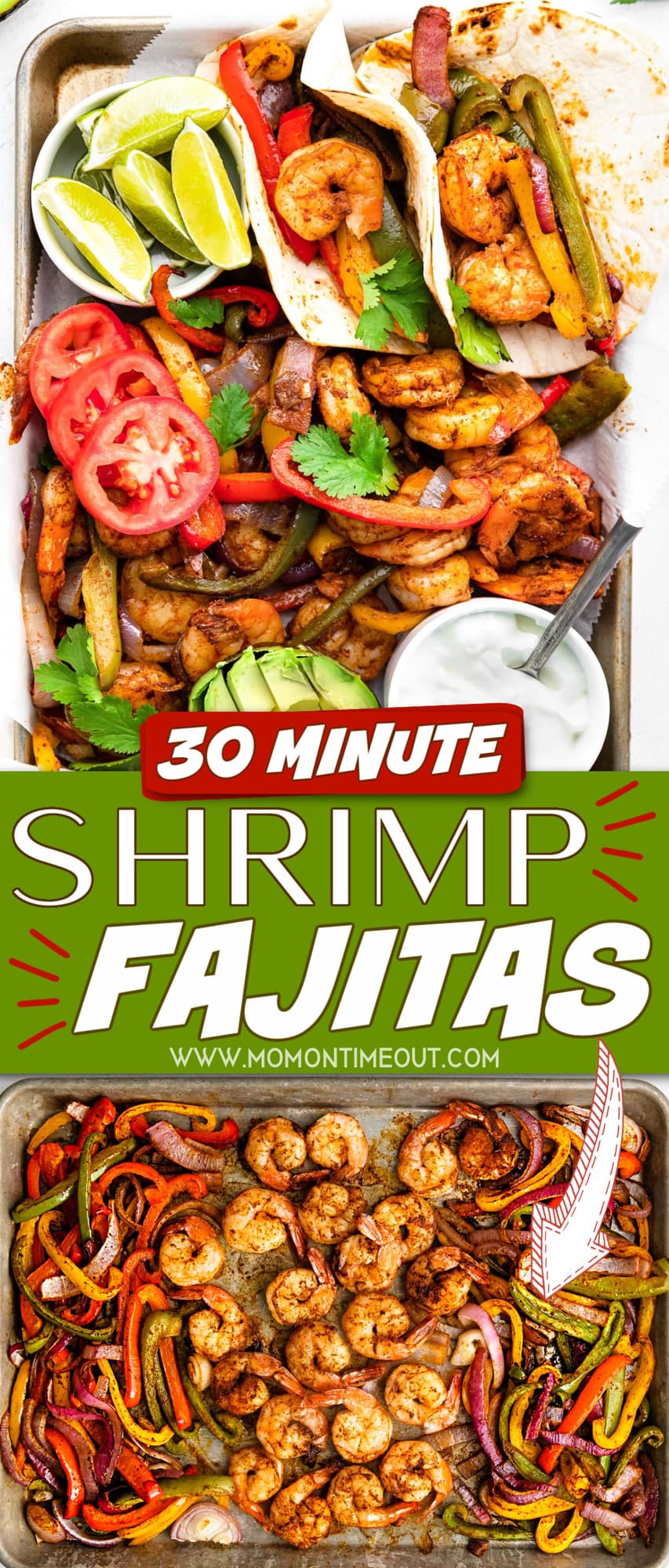 Sheet Pan Shrimp Fajitas 30 Minute Meal! Mom On Timeout