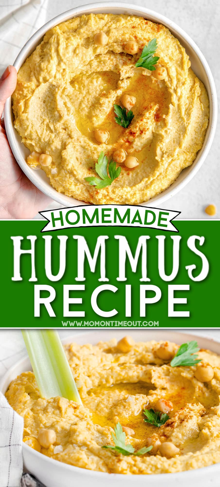 Homemade Hummus Recipe - 5 Minutes To Make!