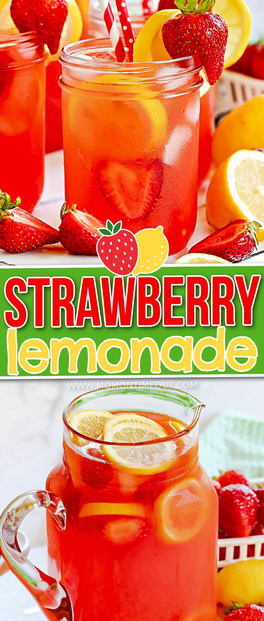 Strawberry Lemonade (Just 3 Ingredients!) Mom On Timeout