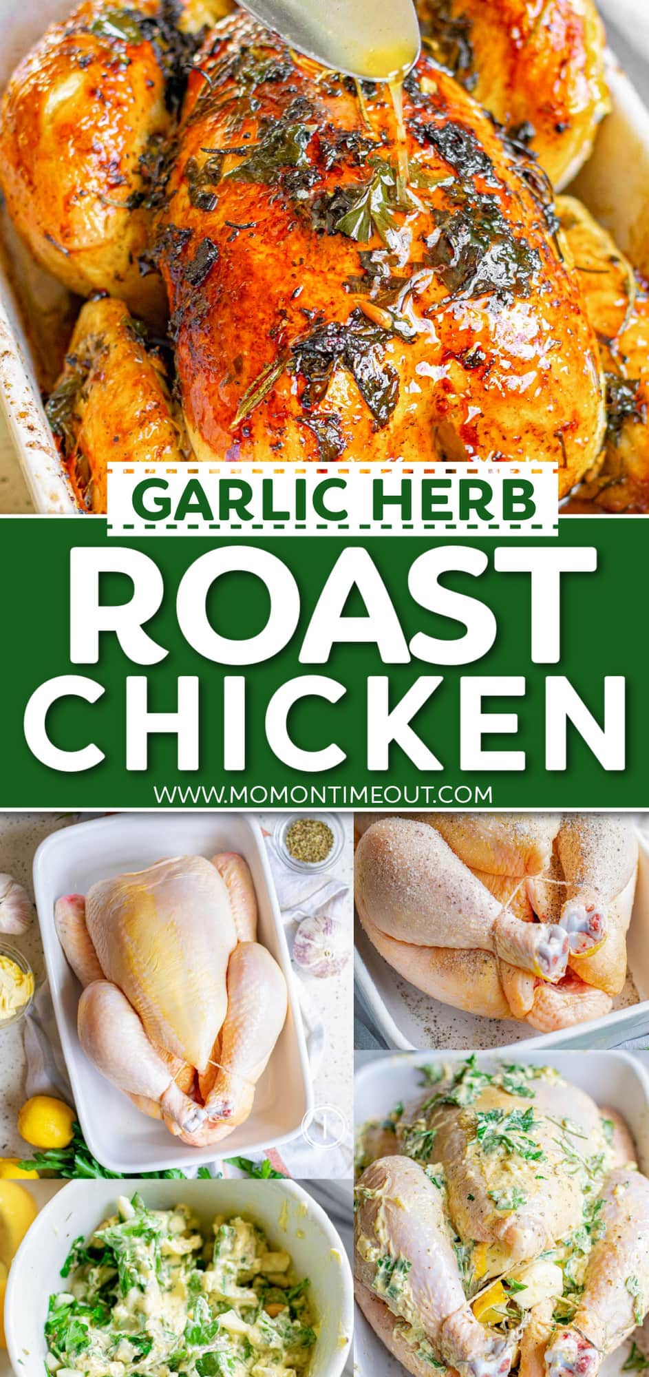 Garlic Herb Roast Chicken Recipe | Mom On Timeout