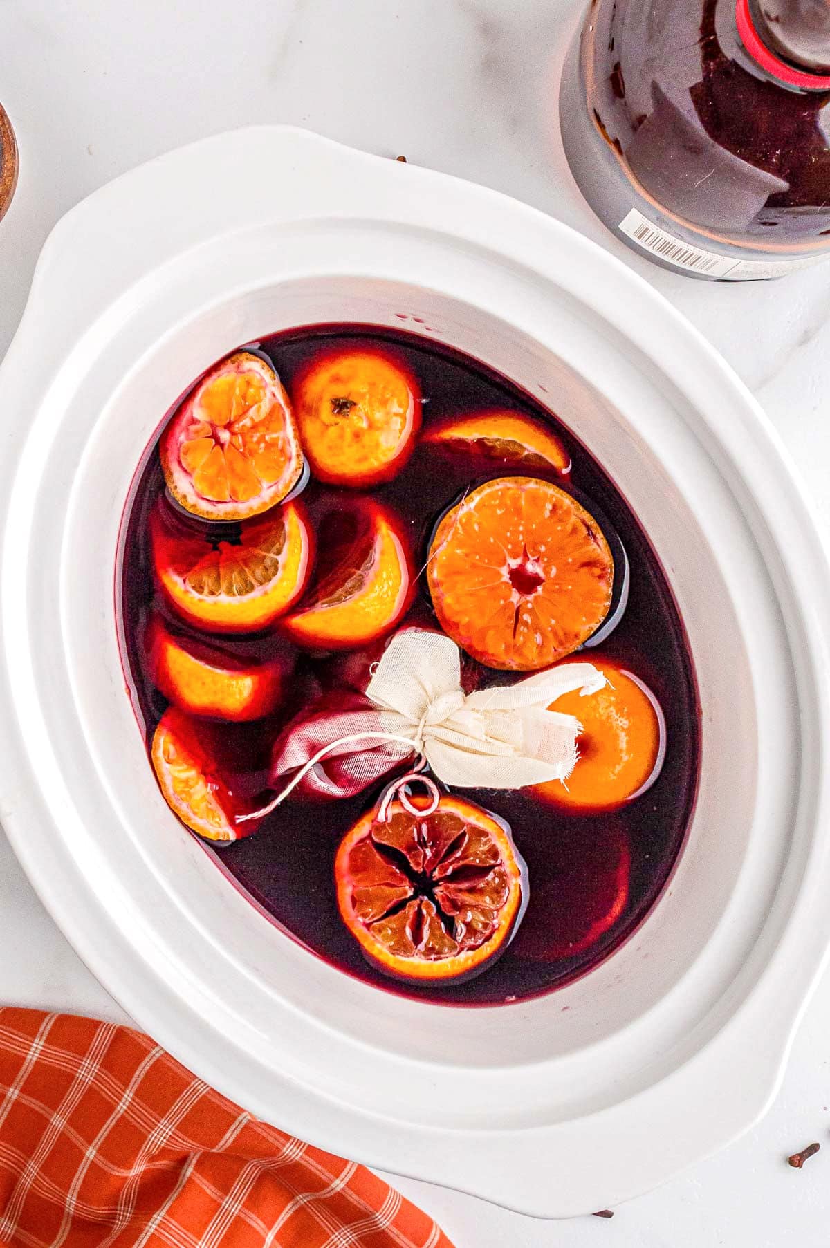 Slow Cooker Spiced Mulled Wine - Nutmeg Nanny