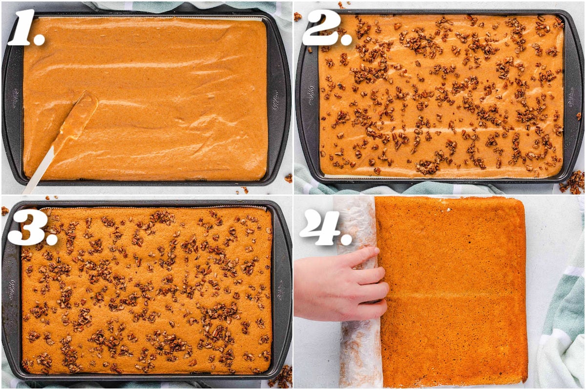 four image collage showing how to make
