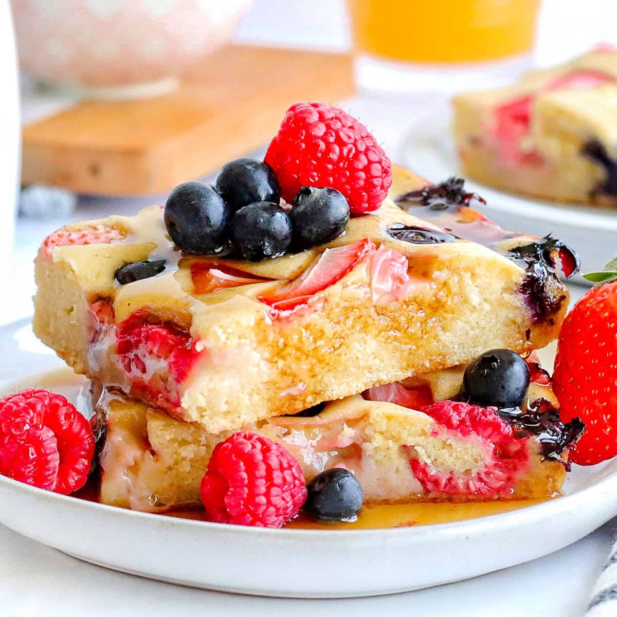 Strawberry Sheet-Pan Pancakes