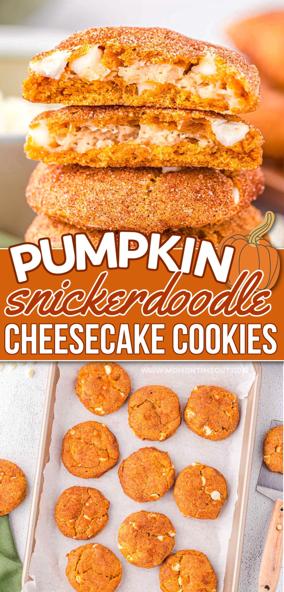 Pumpkin Snickerdoodle Cheesecake Cookies Mom On Timeout