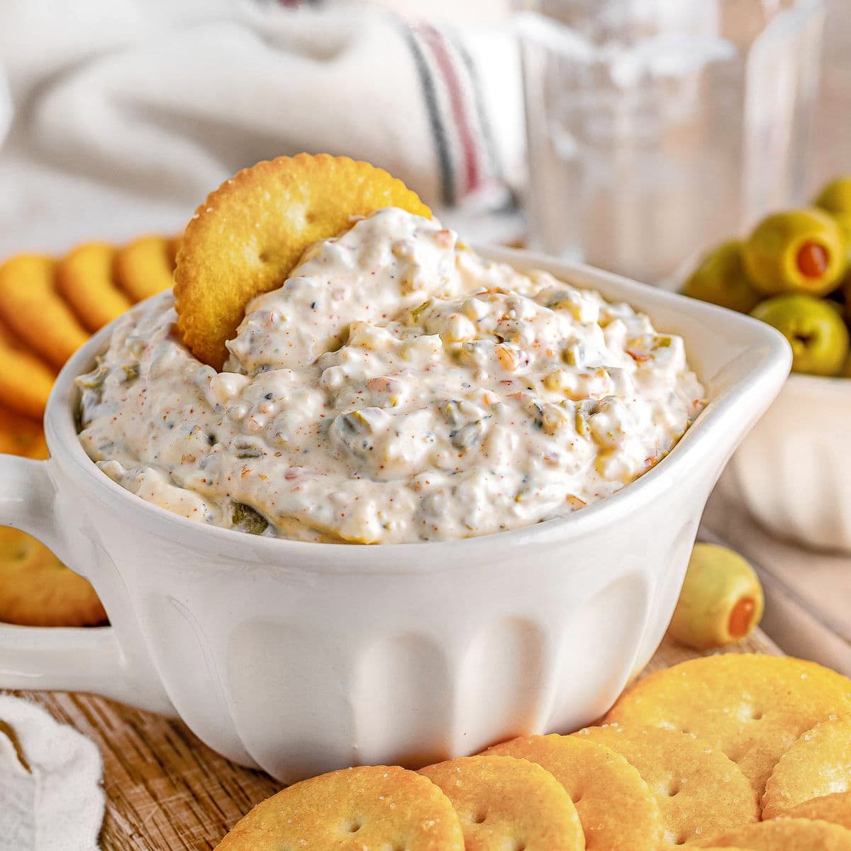 Easy Olive Dip Recipe - Mom On Timeout