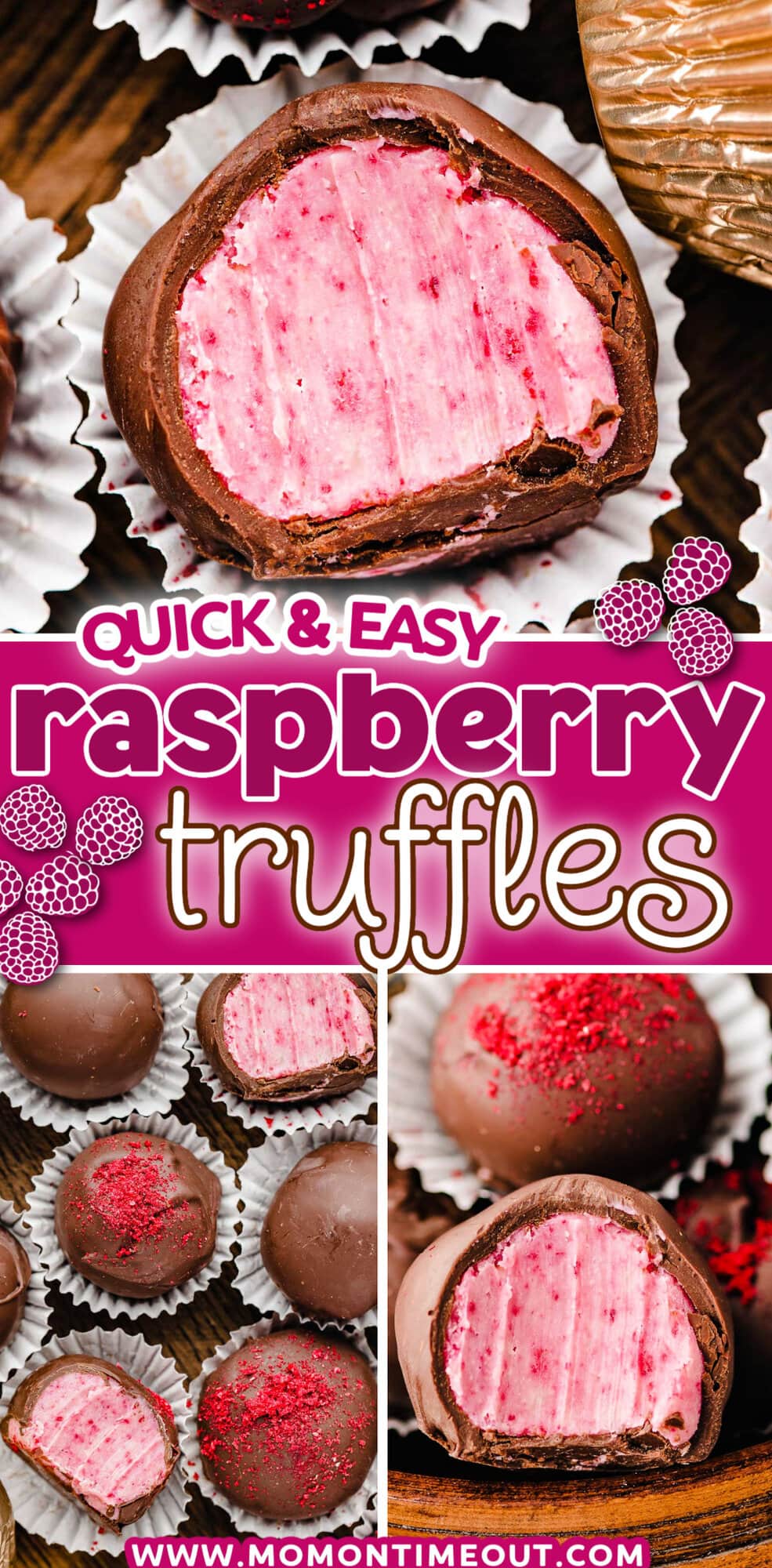 The BEST Raspberry Truffles Recipe Mom On Timeout