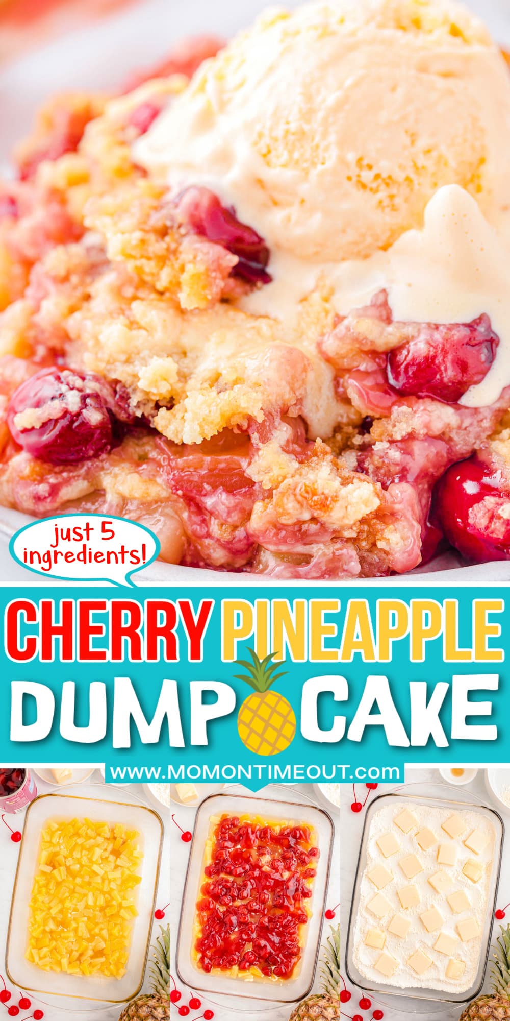 Cherry Pineapple Dump Cake Mom On Timeout