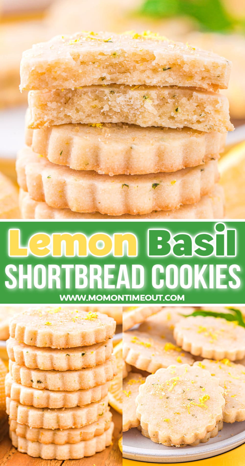 Lemon Basil Shortbread Cookies Mom On Timeout