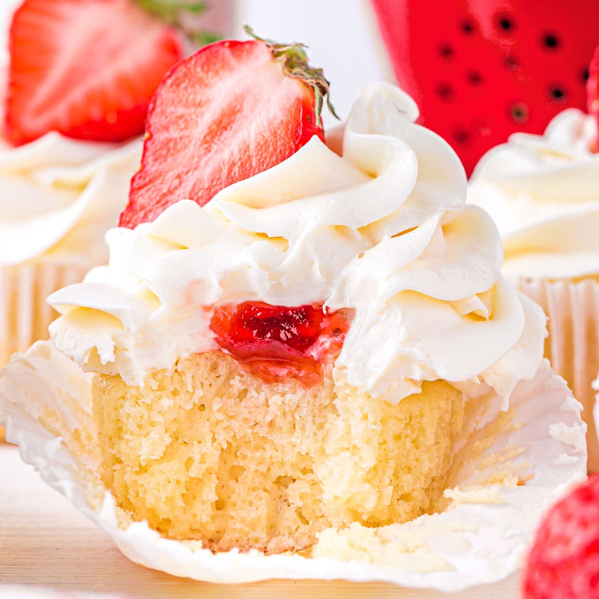 Strawberry Shortcake Cupcakes