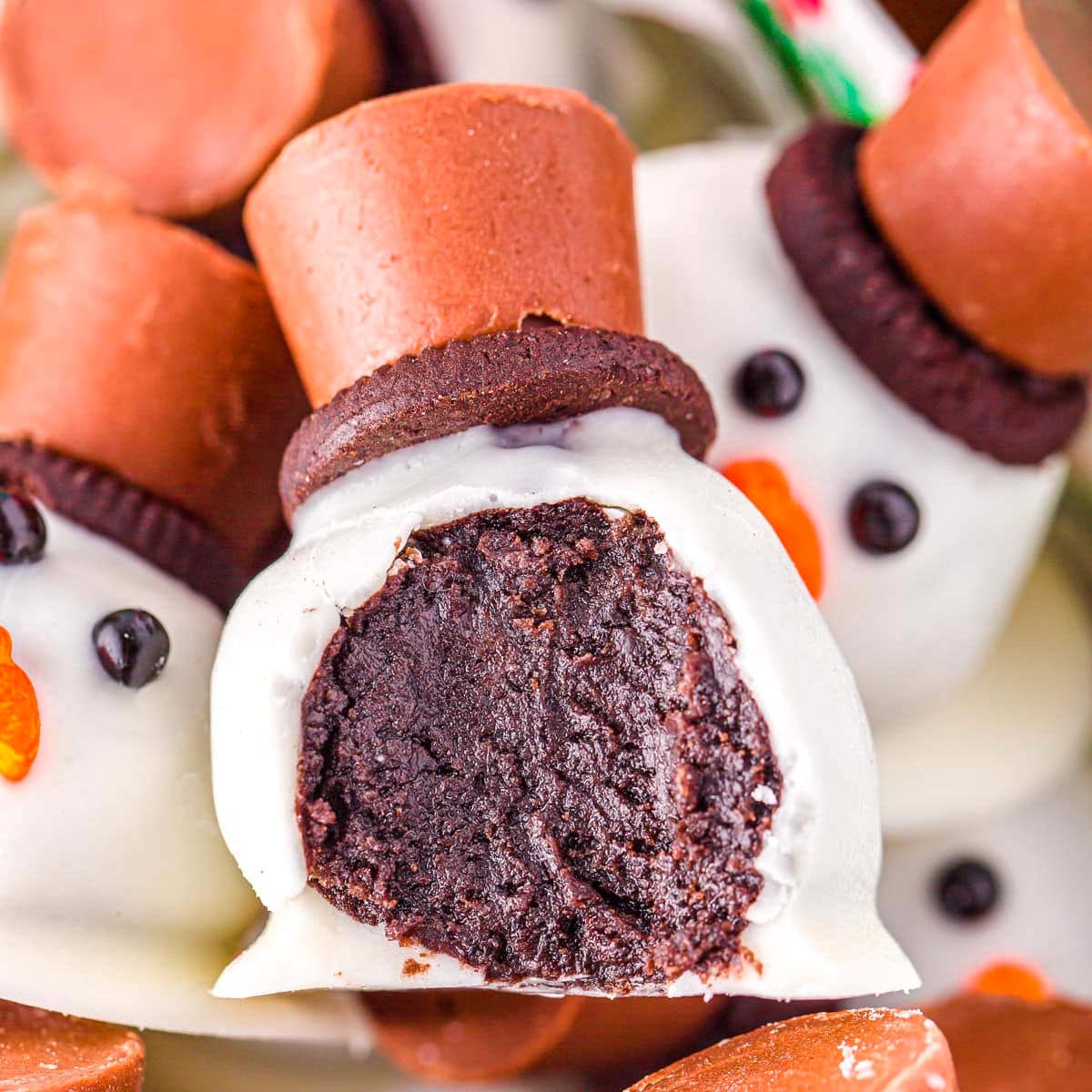 Melting Snowman Oreo Balls