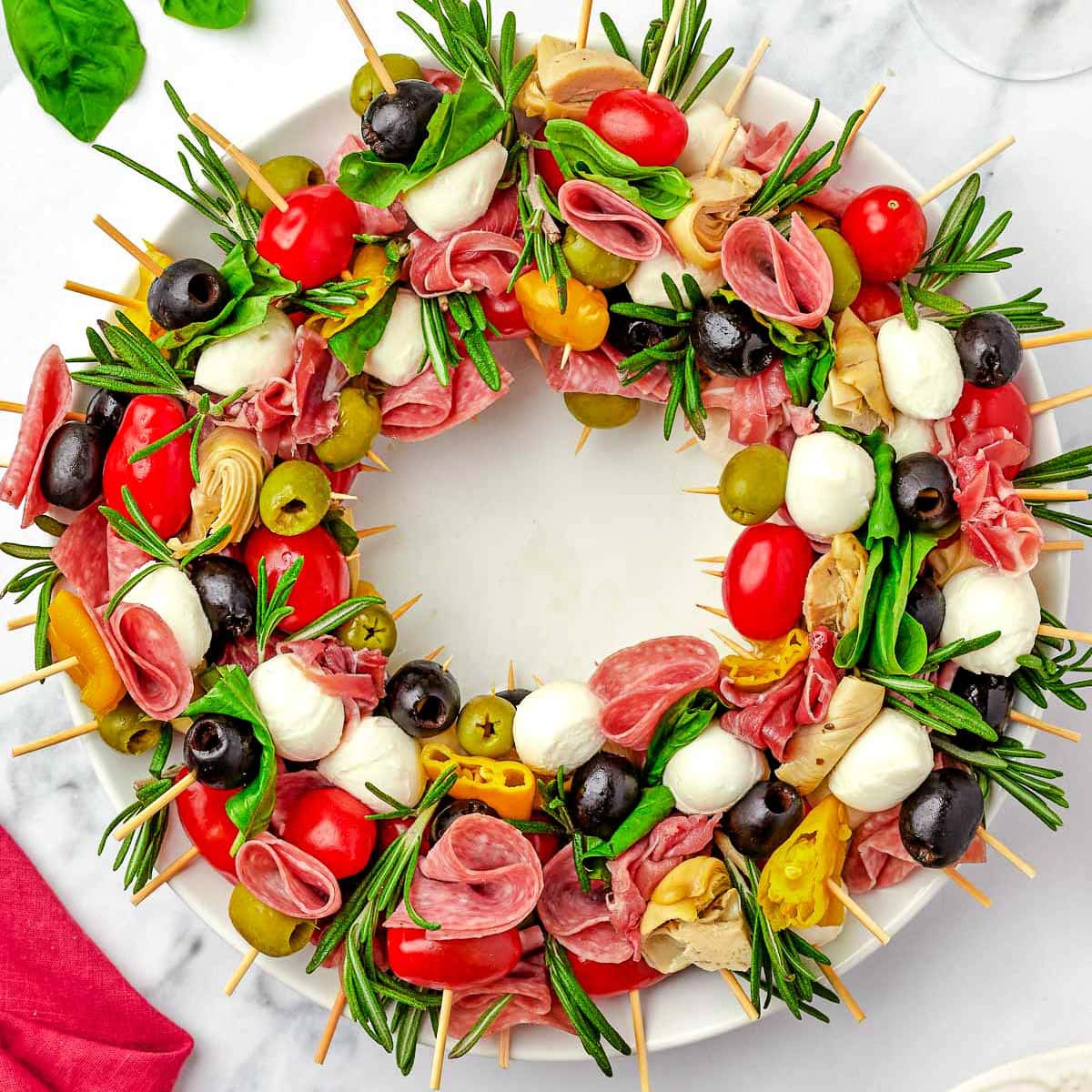 Antipasto Charcuterie Wreath-image