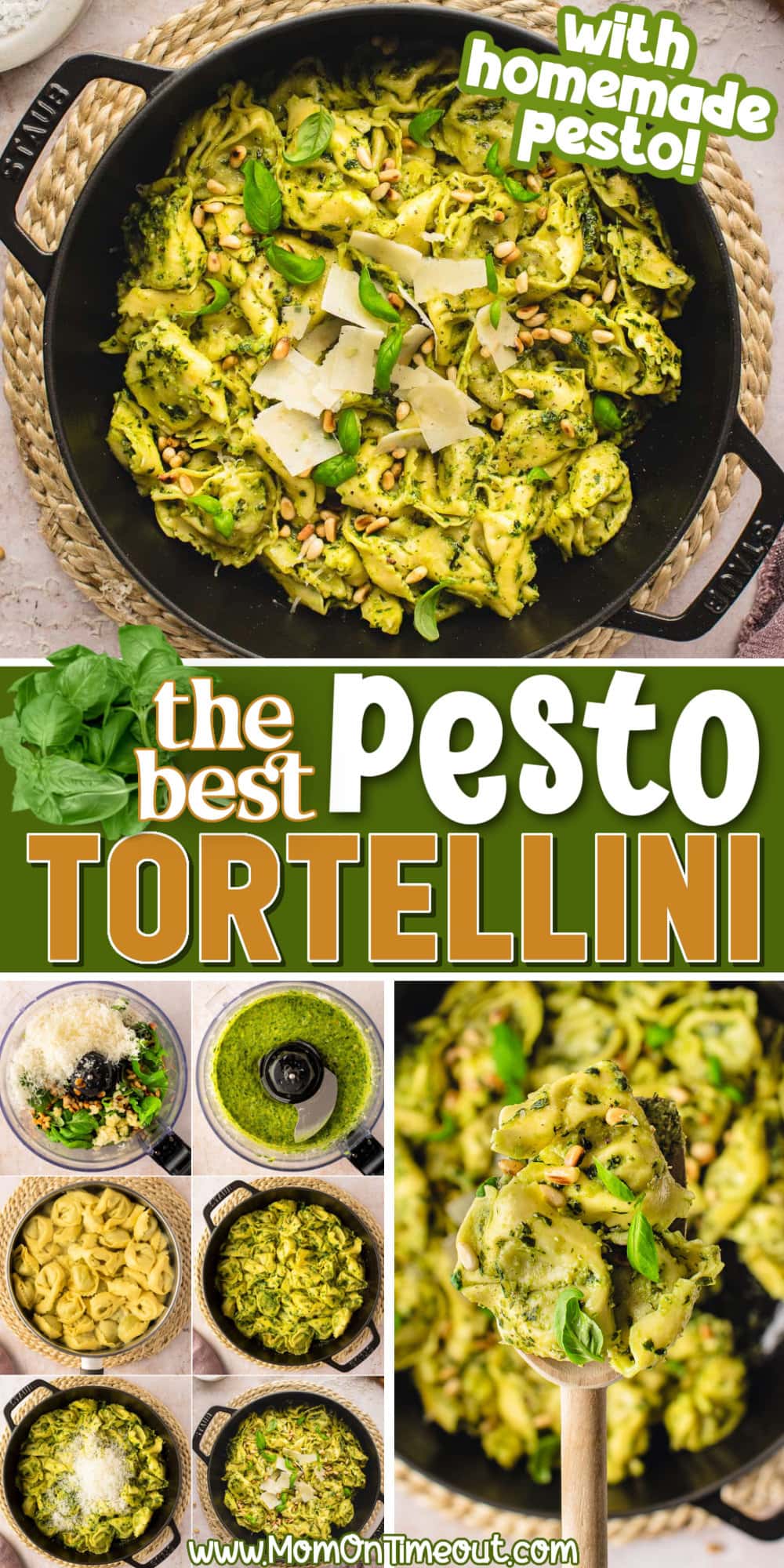 Pesto Tortellini with Homemade Pesto Mom On Timeout