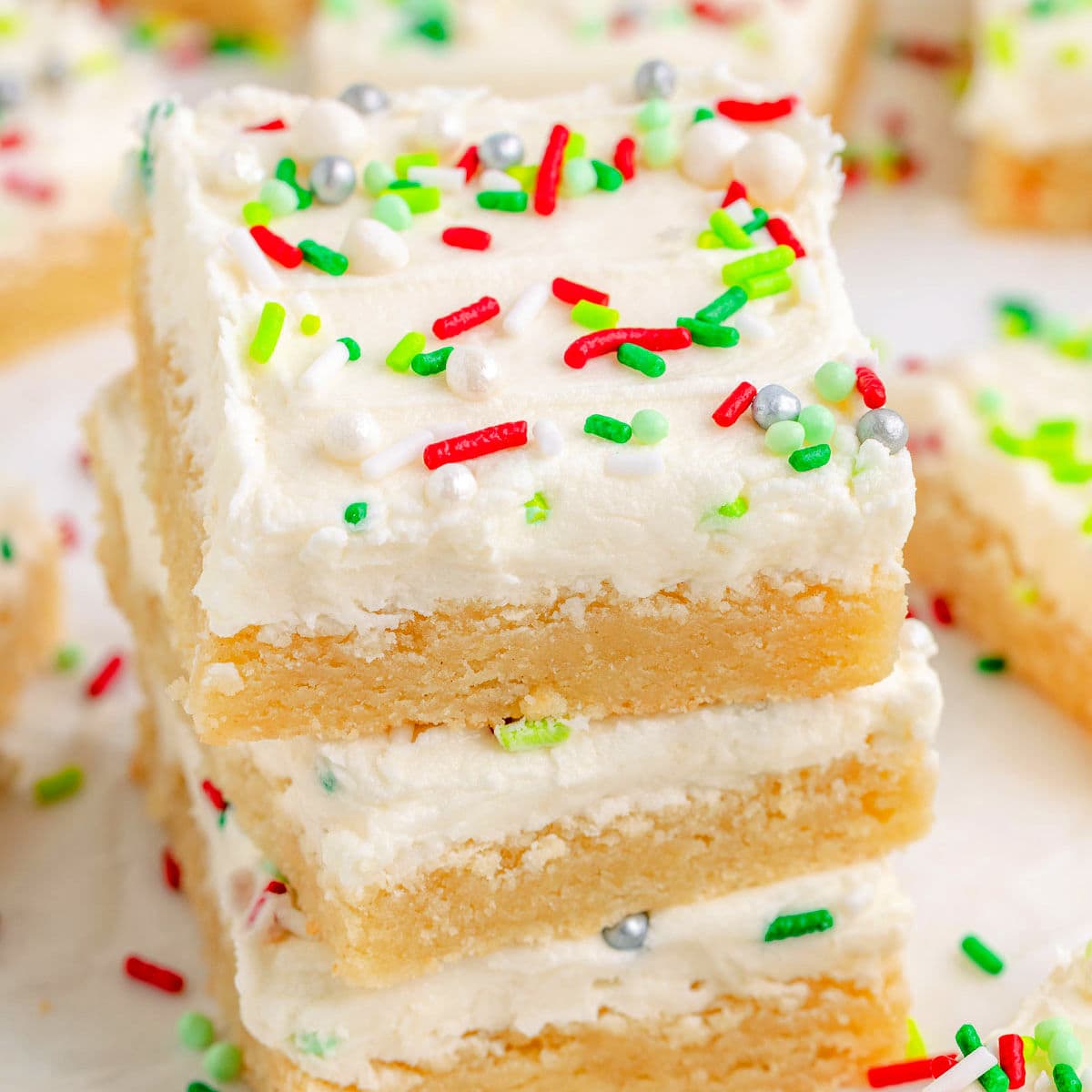Christmas Sugar Cookie Bars