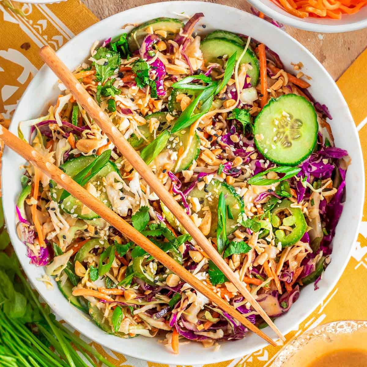 Thai Salad with Peanut Dressing