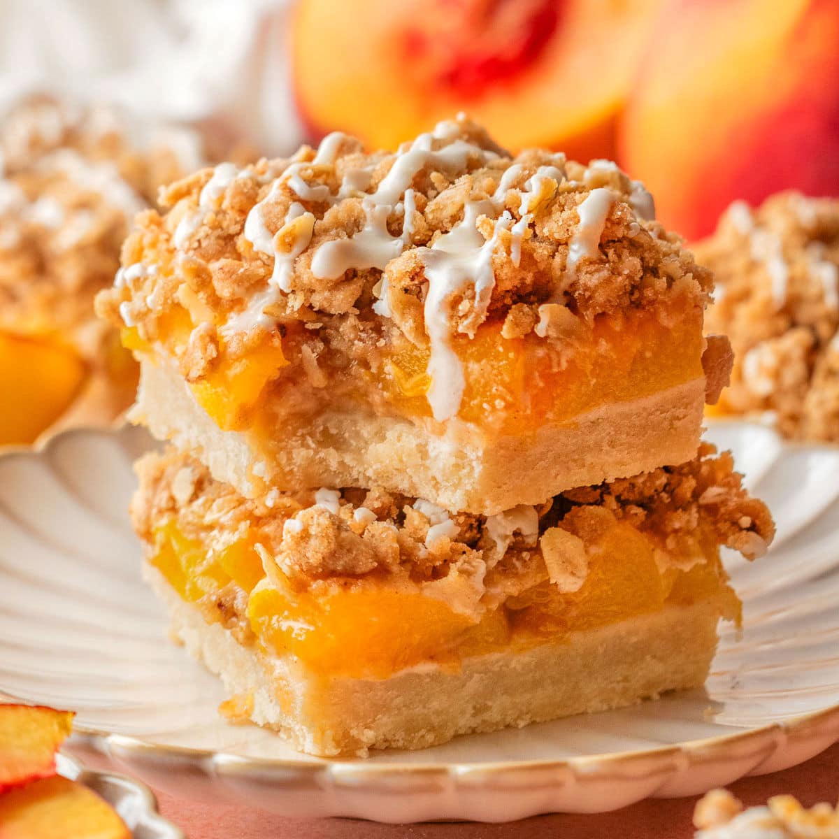 Peach Crumb Bars